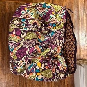 Vera Bradley Plum Crazy Large Duffel Bag